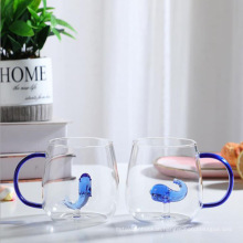Transparent Three-dimensional Pattern Glass Cup
